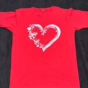 Red Heart and Butterfly Shirt